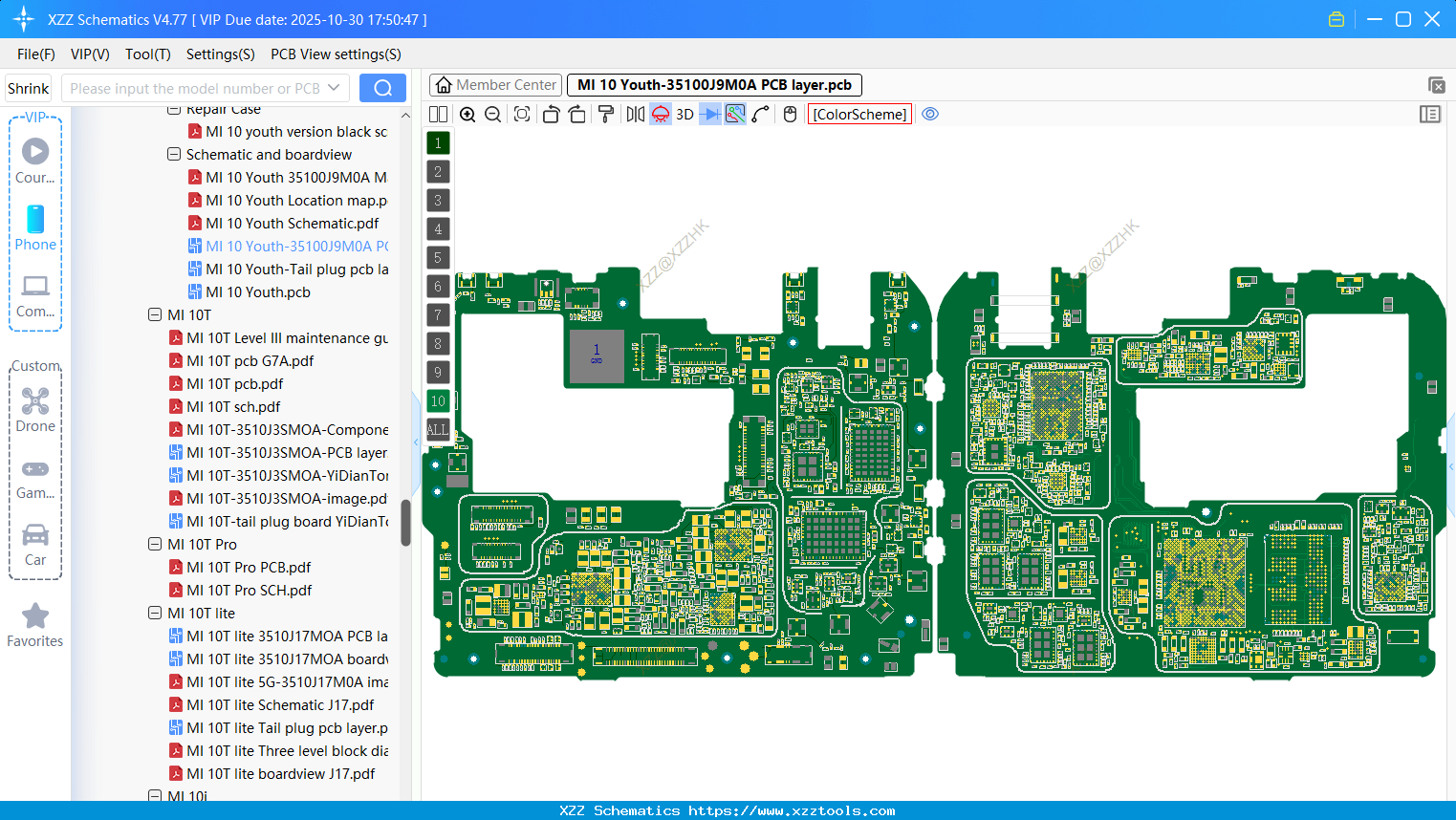 Xiaomi MI 10 Youth-35100J9M0A PCB Layer